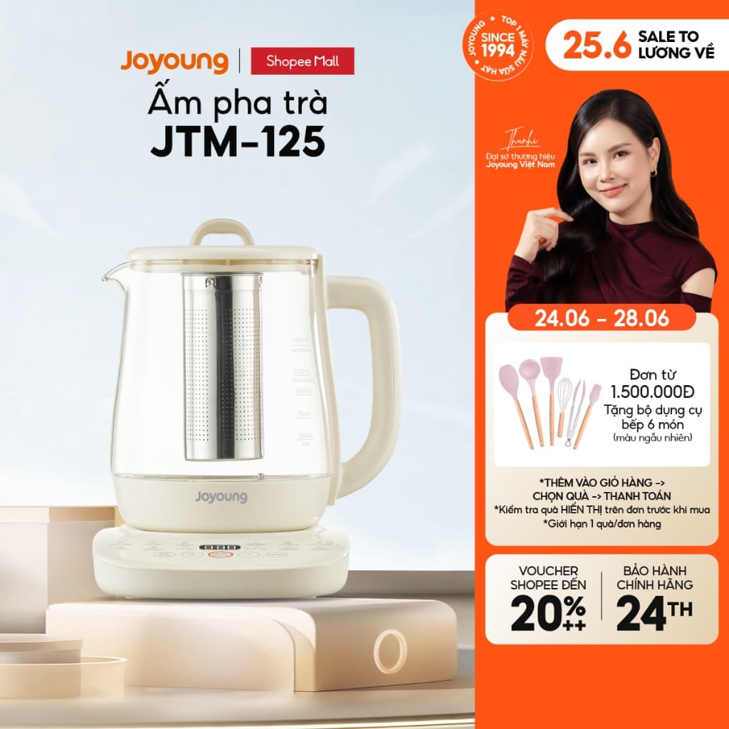 Ấm pha trà đa năng 1.5L 800W Joyoung JTM-125