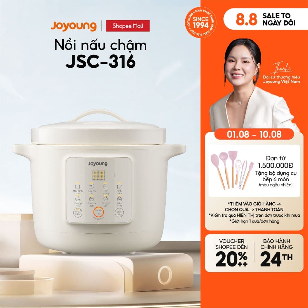 Nồi nấu chậm 3L Joyoung JSC-316 công suất 400W